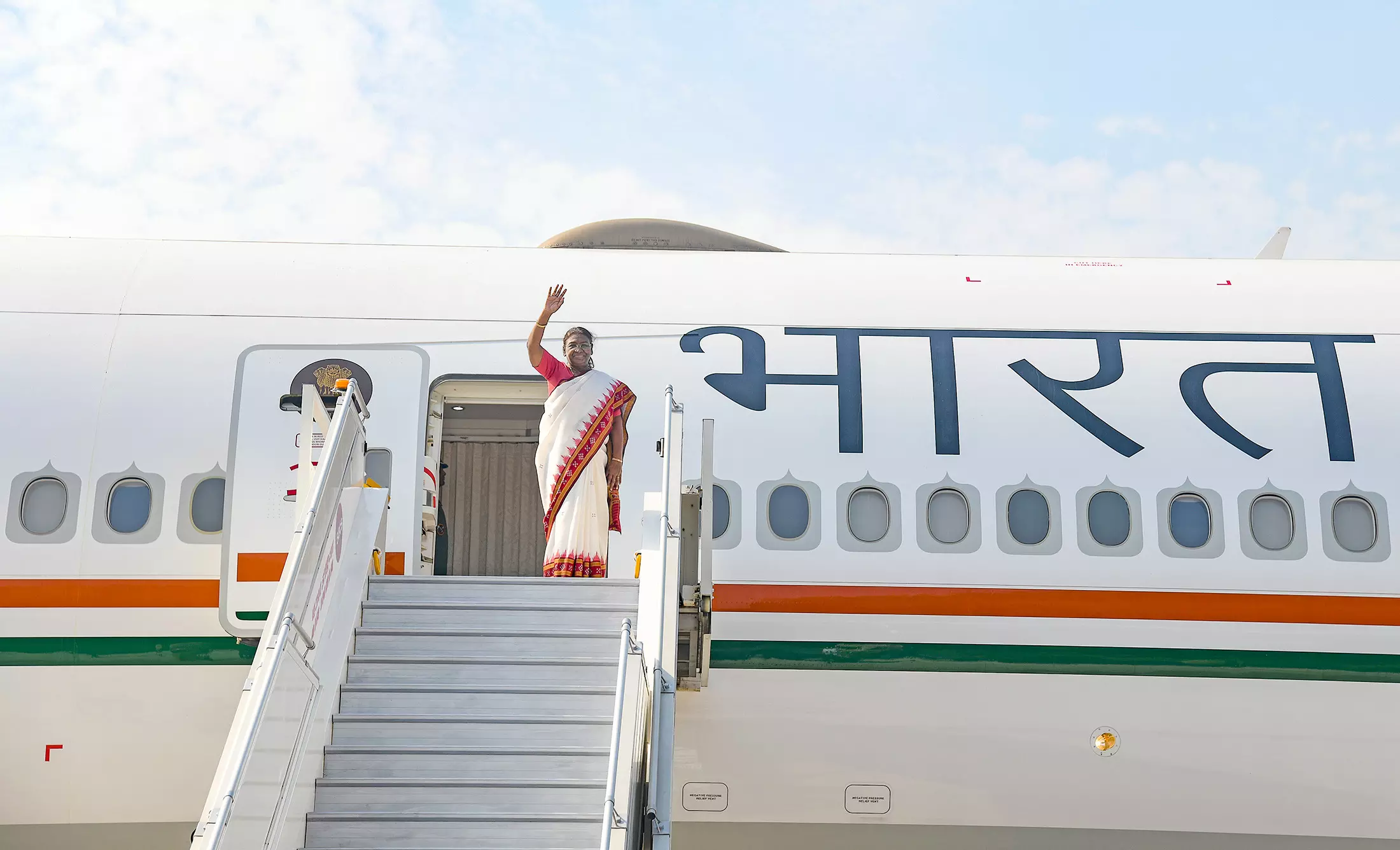 President Droupadi Murmu, departs for Algiers, Algeria President Droupadi Murmu, departs for Algiers, Algeria