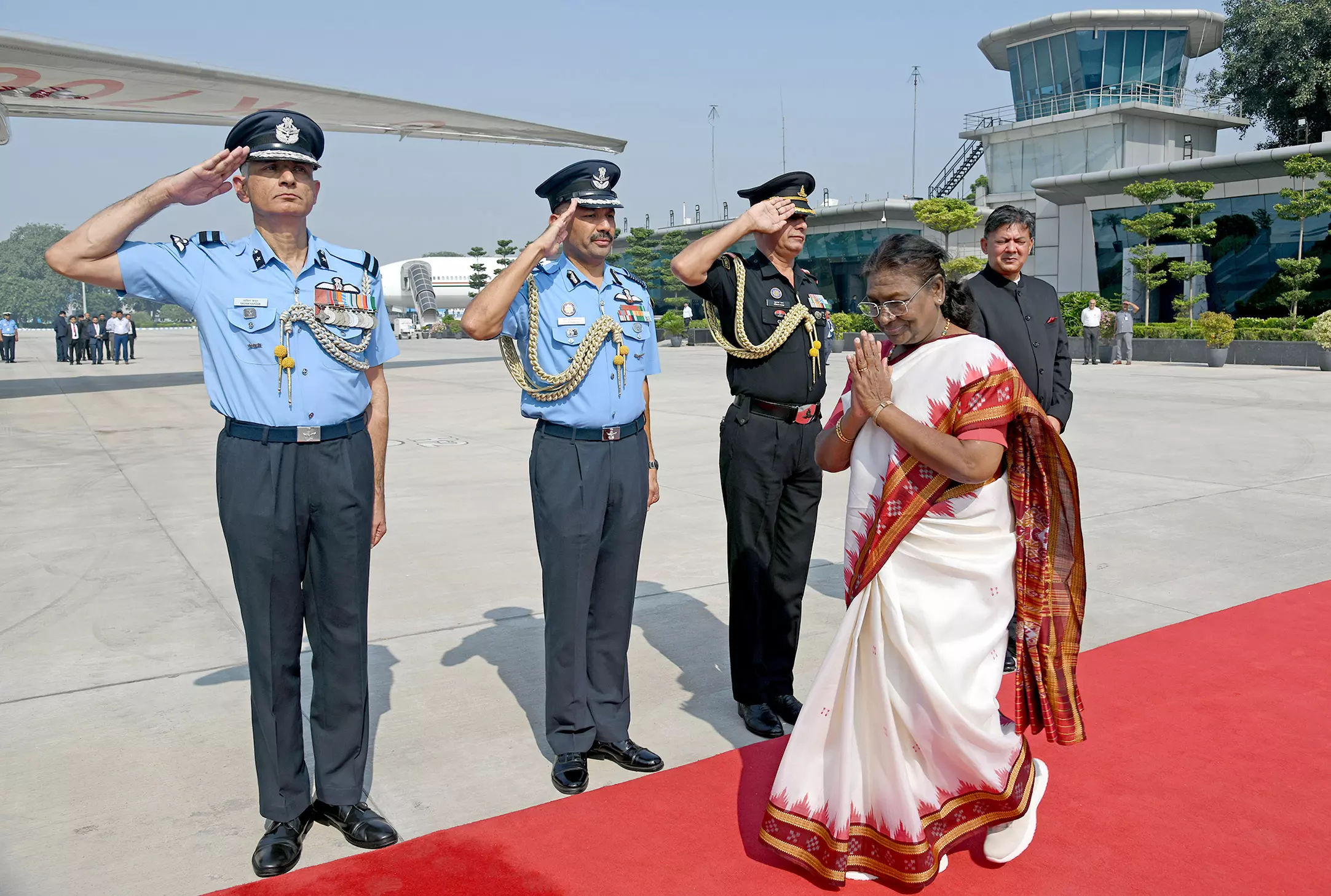 President Droupadi Murmu, departs for Algiers, Algeria President Droupadi Murmu, departs for Algiers, Algeria