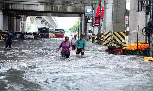 Heavy rainfall in Andhra Pradesh as Bay of Bengal depression crosses land