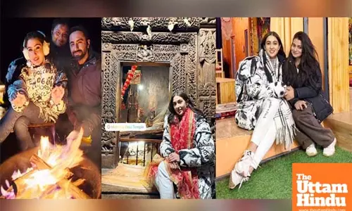 Sara seeks blessings at Hidimba temple as she starts shooting with Ayushmann for next in Manali