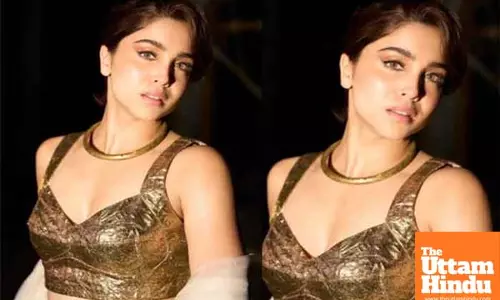 Sharvari soaks in festive fervor as she glitters in gold in ivory lehenga