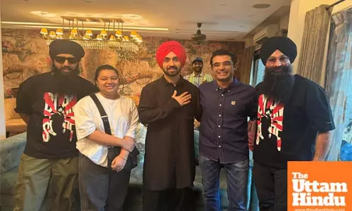 DIL-LUMINATI: Diljit Dosanjh catches up with BJP national spokesperson Jaiveer Shergill at Delhi residence