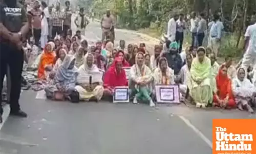 BJPs Preneet Kaur Protests Outside SSP Office Over Panchayat Election Shooting