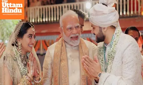 Modi attends lavish wedding of diamond traders son in Surat, Gujarat