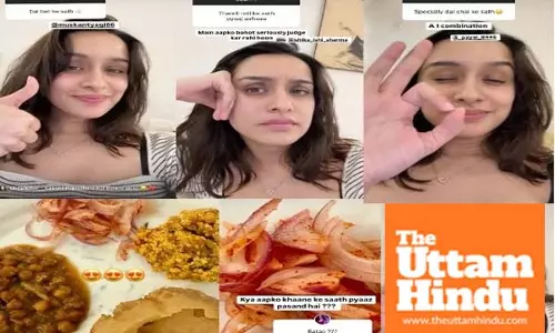 Shraddha shares glimpse of Diwali meal, fan quips she can have onions as shes single