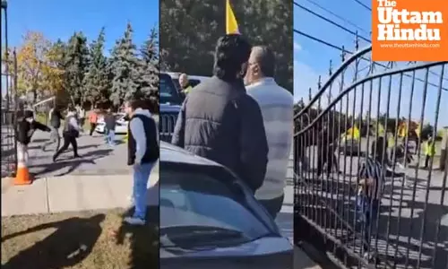 Hindu devotees beaten at Canada temple by Khalistani extremists, Watch video