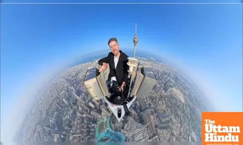 I might throw up: MrBeast ascends Dubais Burj Khalifa and shares his terrifying experience from the heights.