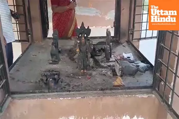 Another temple vandalised in Hyderabad Another temple vandalised in Hyderabad