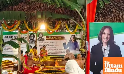 Special puja at Kamala Harris ancestral village for her win in US Prez polls