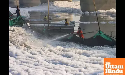 Toxic foam on Yamuna raises concerns as Chhath Puja begins in Delhi