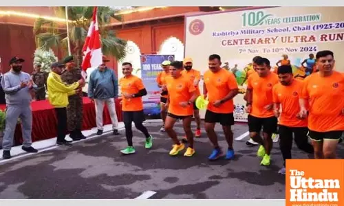 Vajra Corps kicks off ultra marathon to mark Rashtriya Military School, Chail centenary.