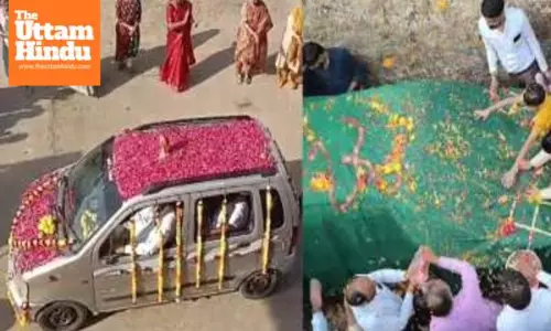 Gujarat family performs last rites for lucky car in a unique burial ceremony