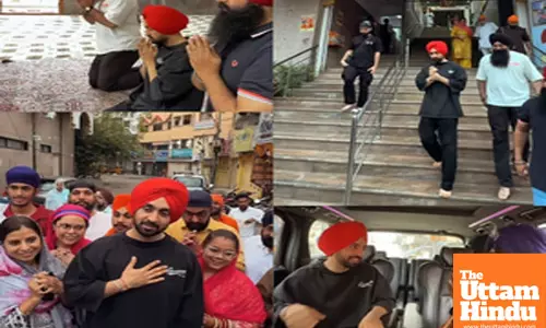 Diljit Dosanjh visits Gurdwara in Hyderabad on the occasion of Gurpurab