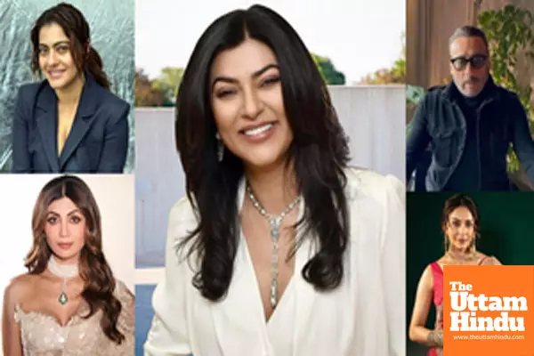 Kajol, Shilpa Shetty, Jackie Shroff, Rakul wish Sushmita Sen on her 49th birthday
