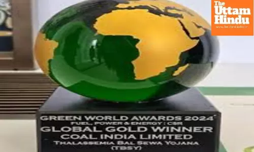 Coal India wins prestigious Green World Environment Award