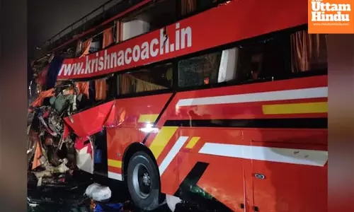 Several dead, 5 months baby among victims, double-decker bus collides with truck