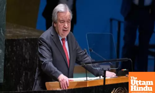 Antonio Guterres calls for peace, upholding UN values