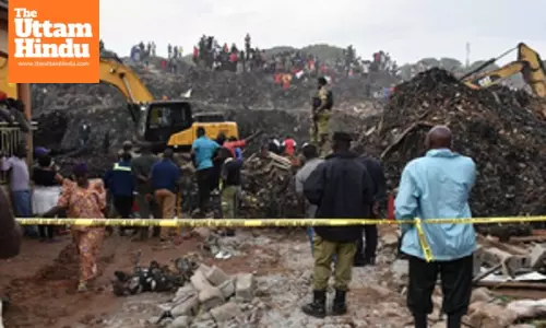 Nine killed, 40 houses buried by landslides in Uganda