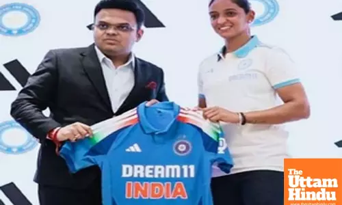 Jay Shah and Harmanpreet Kaur unveil India’s new ODI jersey ahead of Australia tour