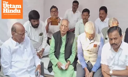 Sharad Pawar, 83, hails anti-EVM hunger strike by 96-year-old Baba Adhav in Pune