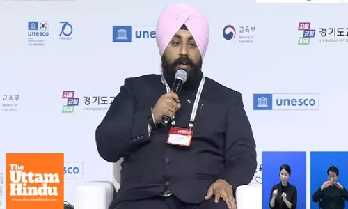 Punjab Education Minister Harjot Singh Bains showcases transformative education model of Punjab at UNESCO Forum in Korea