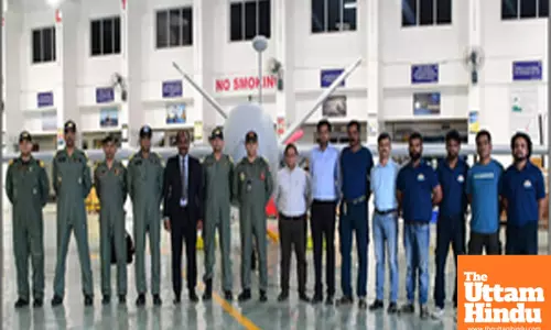 Adani Defence hands over 2nd Drishti-10 drone to Indian Navy to enhance maritime security
