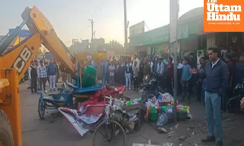 Gurugram: Demolition drive conducted from bus stand to Sheetla Mata Mandir Road