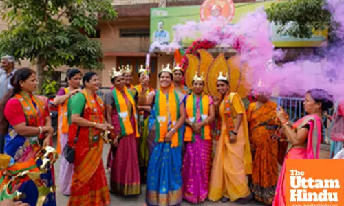 Mumbai: Supporters of BJP leader Devendra Fadnavis celebrate after he was unanimously elected as BJPs Legislative Party leader