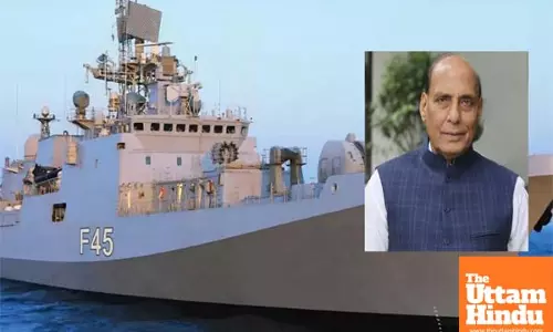 Defence Minister Singh to commission Navys new frigate INS Tushil in Russia today