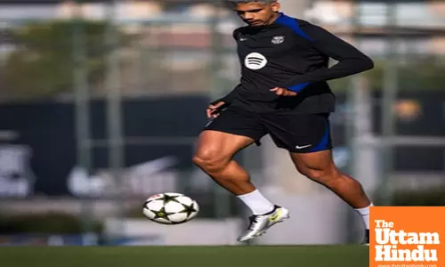 UCL: Araujo returns from injury, named in Barcas squad for Dortmund clash