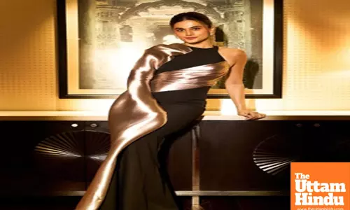 Taapsee Pannu gives ‘Rani’ vibes in black and gold ensemble