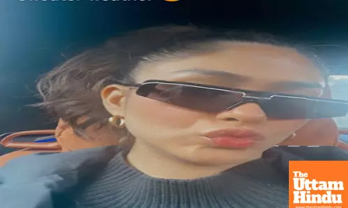 Mrunal Thakur seen enjoying the ‘sweater weather’