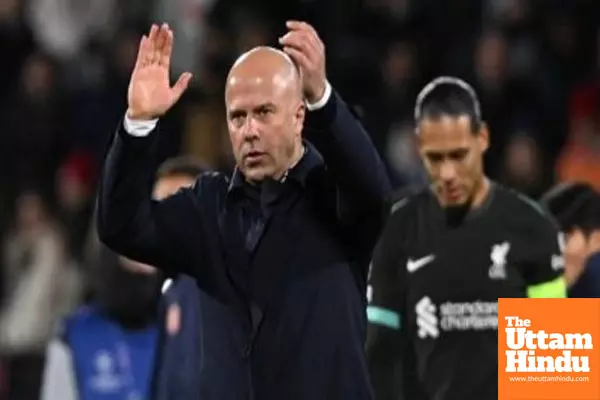 Far from pleased about the performance: Slot on Liverpools win at Girona