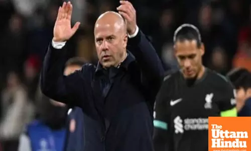 Far from pleased about the performance: Slot on Liverpools win at Girona