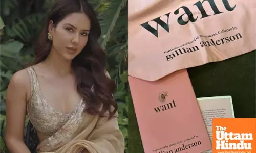 Sonam gets a book by Gillian Anderson: This will be an incredible read