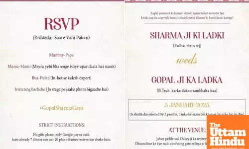 Bua-Fufa Ji’s drama and Fufa Ji’s golgappa face – Rishtedar Saare Vahi Pakau wedding invitation mocks Indian wedding clichés, goes viral!