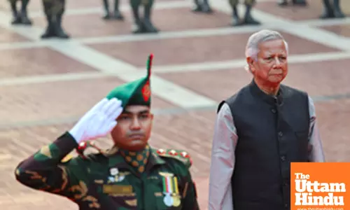 Dhaka: Chief Adviser Professor Muhammad Yunus pays tribute to martyred intellectuals at the Martyred Intellectual Memorial