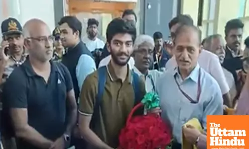 Newly-crowned World Chess Champion Gukesh gets rousing welcome in Chennai