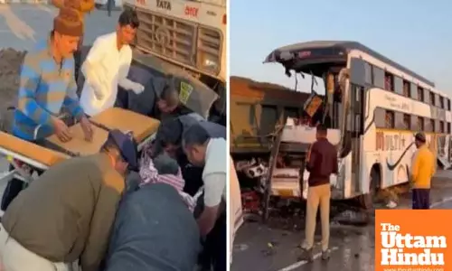 Fiery Collision Claims Six Lives, Ten Fighting for Survival in Bus-Truck Tragedy