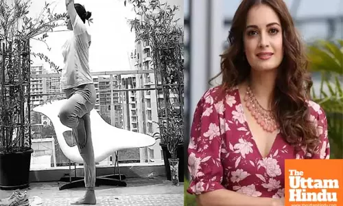 Dia Mirza’s in work mode as she soaks in Delhi sun