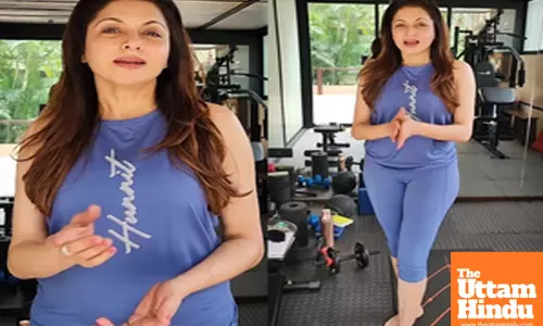 Bhagyashree turns fitness coach, talks about benefits of ‘crab walk’