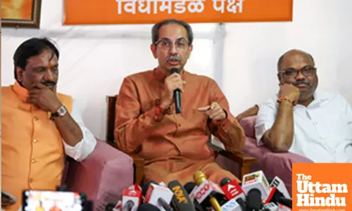 Nagpur: Shiv Sena (UBT) chief Uddhav Thackeray addresses a press conference on the second day of the winter session