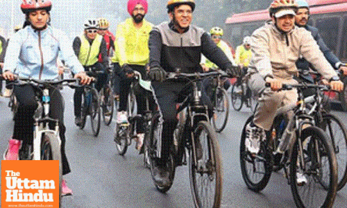 Mandaviya flags off ‘Fit India Cycling Drive’