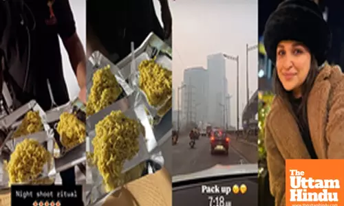 Parineeti Chopra shares a glimpse of her ‘night shoot ritual’