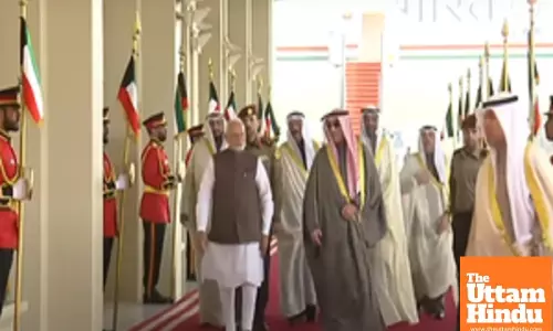PM Modi arrives in Kuwait on a historic visit
