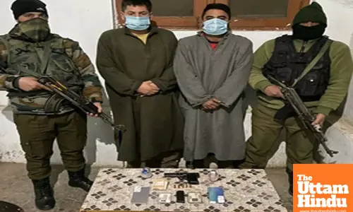 Two terror associates arrested with arms, ammunition in J&K’s Sopore