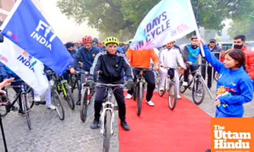 Sports Minister flags off ‘Fit India Sundays on Cycle initiative