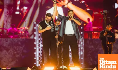 AP Dhillon, Divine bring the house down as they join Karan Aujla at Mumbai gig