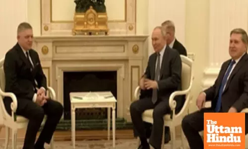 Putin meets Slovak PM Robert Fico; discuss transit of Russian gas