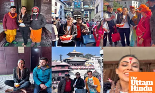 Nia Sharma crosses 525 Shiva lingams to offers prayers at Pashupatinath temple